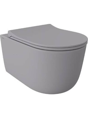 Bocchı Bocchi - Speciale Jet Flush Taharet Borusuz Asma Klozet Mat Gri - 1171-006-0129