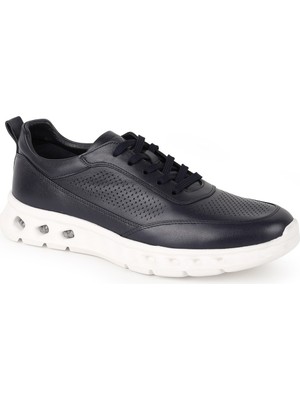 Erkek Sneaker Ayakkabı Hakiki Deri Delikli Nefes Alan Hava Kanallı Hafif Eva Taban Günlük Spor Lbr H1119