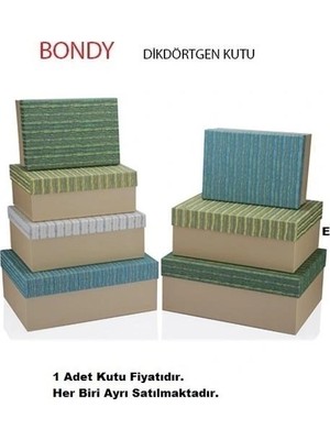 Gıpta Bondy Dikdörtgen Hediye Kutusu BX8041 E 230X315X125 mm - Tekli