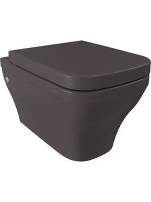 Bocchı Bocchi - Firenze Rimless Asma Klozet Mat Antrasit - 1304-020-0128