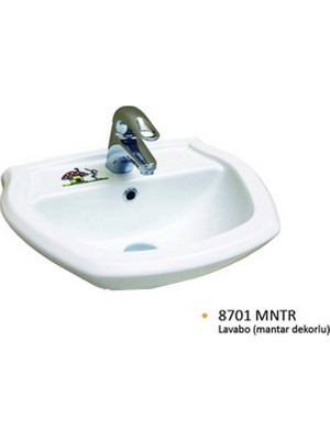 Serel Mantar Dekor Çocuk Lavabo 40X50 cm - 8701TDS110HMNTR