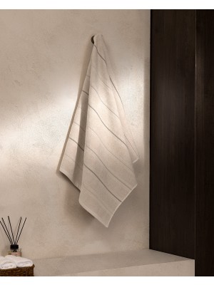 Madame Coco Celeste %100 Pamuk Banyo Havlusu - Bej - 70X140 cm