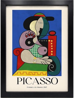 Kaynock Picasso 6, Modern, Contemporary Art, Sanat, Dijital Tasarım Tablo Siyah