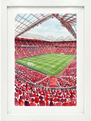 Kaynock Old Trafford, Stadyum, Matchday, Poster Tablo Beyaz