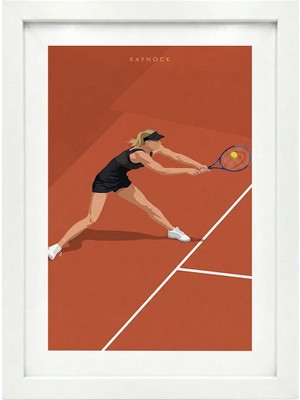 Kaynock Maria Sharapova, Tenis Poster Tablo Beyaz