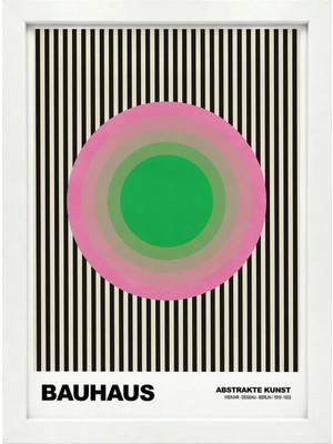 Kaynock Bauhaus 12, Modern, Contemporary Art, Sanat, Poster Tablo Dijital Tasarım Tablo Beyaz