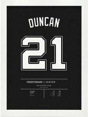 Kaynock Tim Duncan Jersey Beyaz