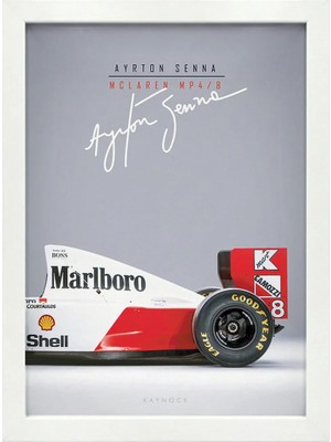 Kaynock Ayrton Senna Mclaren, Formula 1, F1 Poster Tablo