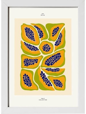 Kaynock Muskmelon, Meyve, Minimal, Ev Dekorasyon, Mutfak Kafe Dekorasyon Poster Tablo