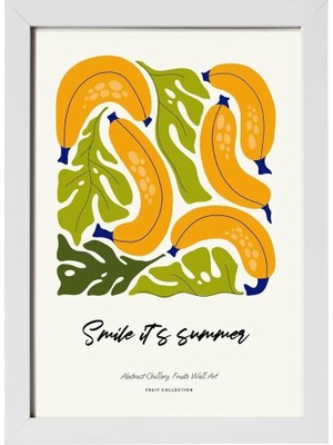 Kaynock Banana, Meyve, Minimal, Ev Dekorasyon, Mutfak Kafe Dekorasyon Poster Tablo