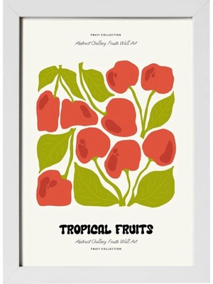 Kaynock Cherry, Meyve, Minimal, Ev Dekorasyon, Mutfak Kafe Dekorasyon Poster Tablo
