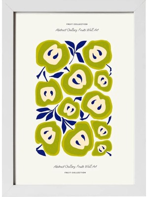 Kaynock Green Apple, Meyve, Minimal, Ev Dekorasyon, Mutfak Kafe Dekorasyon Poster Tablo