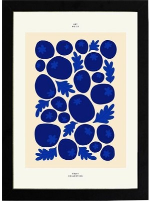 Kaynock Blueberry 2, Meyve, Minimal, Ev Dekorasyon, Mutfak Kafe Dekorasyon Poster Tablo
