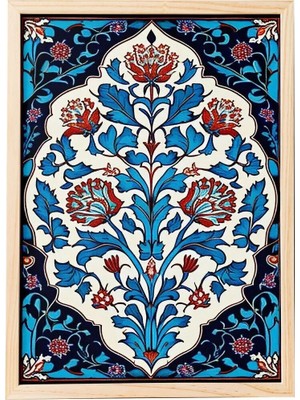 Kaynock Minimal Çini Desen D1 Poster Tablo, Pattern, Dijital Tasarım Tablo