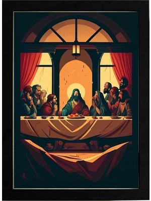 Kaynock Son Akşam Yemeği, The Last Supper, Da Vinci, Rönesans, Poster Tablo Dijital Tasarım