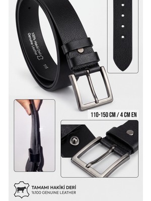 Liarca Titan Belt- %100 Hakiki Deri Tek Parça 4 cm Erkek Kemer