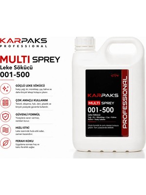 Karpaks Multi Sprey 20 kg Çok Amaçlı Temizleyici Yağ ve Leke Sökücü