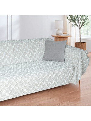 Latuda Home Nesta Pamuklu Punch Dokulu Kaymaz Koltuk Örtüsü 180X220 cm . Kil