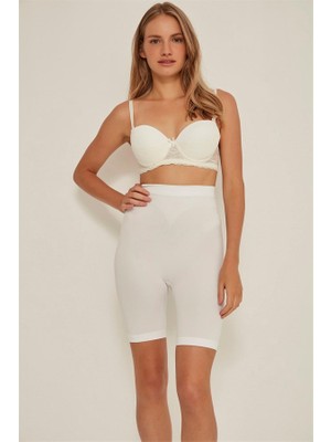 Aria's Closet Arias Closet Beyaz Mı Emay 3005 Soft Uzun Paçalı Boxer Korse