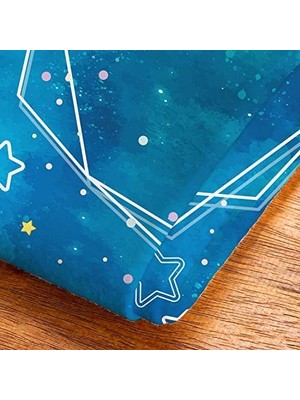 Skygo Revify Mavi Uzay Macerası Baby Shower Hediyesi Fotoğraf Çekim Battaniyesi 100X120 cm