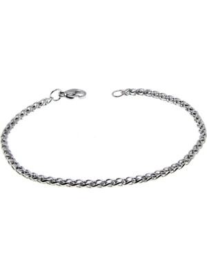 Oghamay Gümüş Renk Chavin Angelus Lufigo Unisex Erkek Çelik Zincir  Çelik Bileklik - 2803