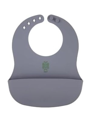 Skygo Revify Been Silicone Baby Bib - Silikon Mama Önlüğü, Gri