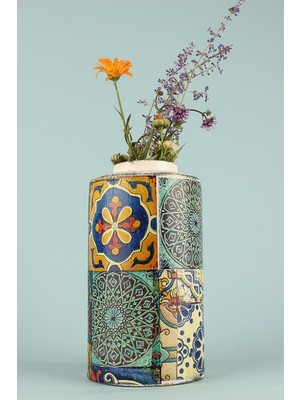 HMY Design Marcher Handmade Seramik Desenli Vazo