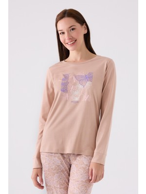 Pierre Cardin Ikili Pijama Takım Vizon - Süprem - 2li Takım