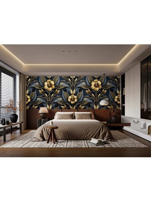 Arterior Wallpaper Art Deco Çiçek Desen Poster Duvar Kağıdı