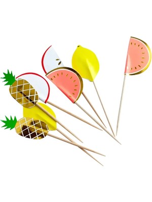 Meri Meri - Fruit Party Picks - Meyveli Ikramlık Çubukları