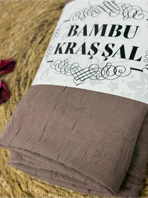 Flora Tekstil Bambu Kraş Şal Modeli - Ütü Gerektirmeyen