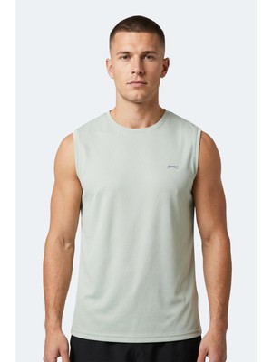 Slazenger Hazzar I Erkek Kolsuz Açık Yeşil Tişört