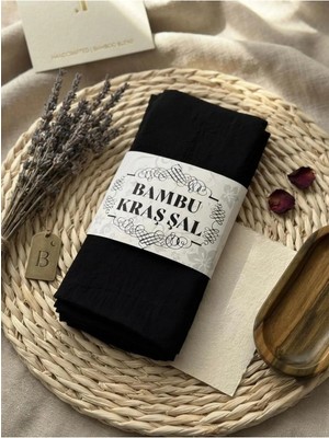 Flora Tekstil Bambu Kraş Şal Modeli - Ütü Gerektirmeyen