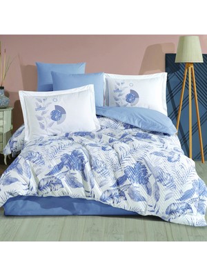 Hobby Tiffany Denim - Çift Kişilik Poplin Kapitone Nevresim Takımı