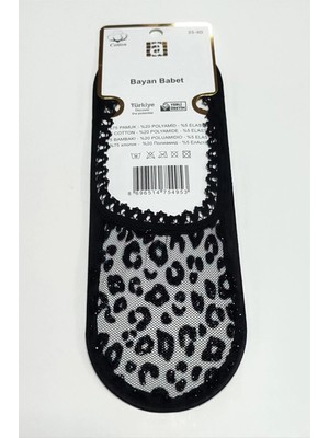 Benekli Dantel Babet Çorap