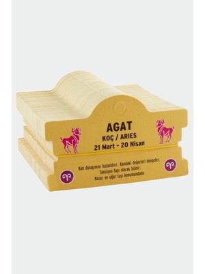 Agat & Koç Burç Bileklik Kartı