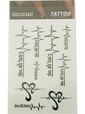 Imzalı Tattoo Dövme Sticker