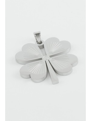 Yonca Çelik Kolye Ucu 2,6 cm