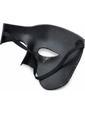 Antik Eskitme Gümüş Erkek Yarım Maske - Phantom Parti  Balo Maskesi ITDHMN-GO4823