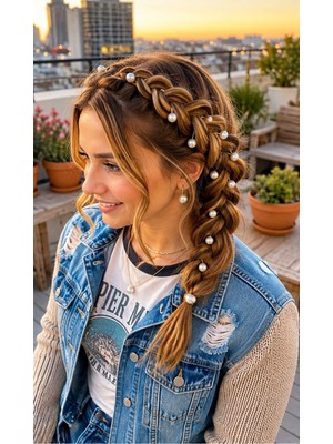 Emk Shop 12'li Saç Yüzüğü Saç Örgü Boncuğu Saç Halkaları