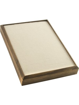 Ahşap Anfora Kumaş Piercing Küpelik 18*24 cm