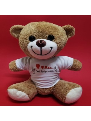 Seni Seviyorum Temalı Peluş Ayıcık