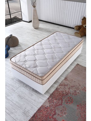 Asroyallüks Bella Ortopedik Kuştüyü Konfor Pedli Yaylı Yatak, Ölçü Seçenekli (21 Cm)