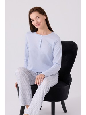 Pierre Cardin Ikili Pijama Takım Mavi - Süprem - 2li Takım