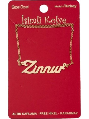 Zinnur Isimli Kolye (Kişiye Özel)