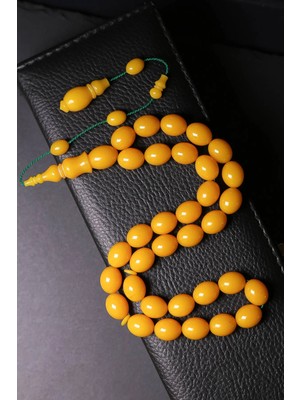 Tesbihkenti 13X12 mm Iri Boy Özel Işçilik Sıkma Kehribar Tesbih