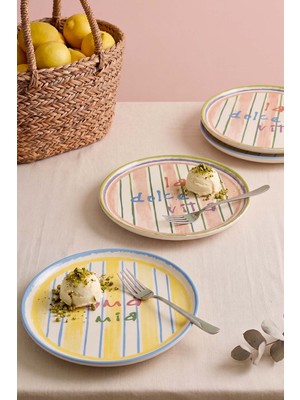 Mama Mia & La Dolce Vita Nordic 4\'lü Pasta Tabağı 22 cm