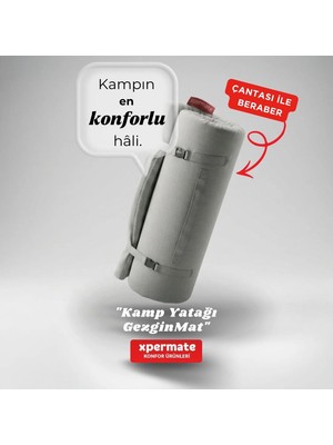 Xpermate Katlanabilir Kamp Yatağı 70x180x6 cm Kamp Çadır Matı Yer Yatağı Fermuarlı Taşıma Çantalı Gezginmat