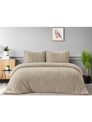 Yünteks Merinos Diamond Kürk Riva Desen Comforter Set, Çift Kişilik Yorgan Seti (220X240)