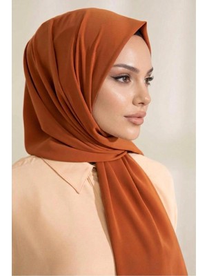 Flora Tekstil Medine Ipeği Şal - Taba Rengi